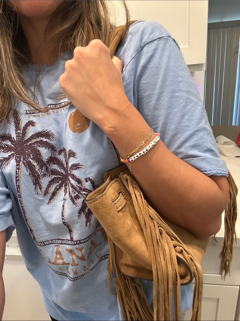 OBO Fringe Suede Shoulder Bag in TanMK - Picture 12 of 12